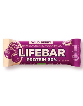 Life Food - Lifebar Protein - Frutti di Bosco 1 barretta da 47 grammi - BIO'S