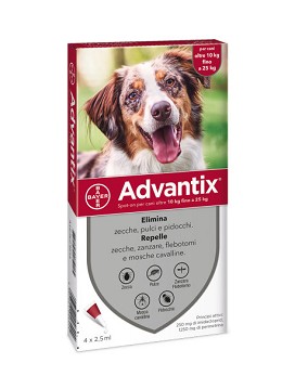 Advantix - Cani per Cani 10-25 kg 4 x 2,5 ml - BAYER