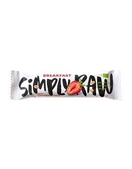 Breakfast - Simplyraw Strawberry Crisp 1 bar of 40 grams - SOTTO LE STELLE