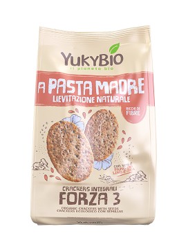 Yukybio A Pasta Madre - Crackers Integrali Forza 3 250 grams - SOTTO LE STELLE