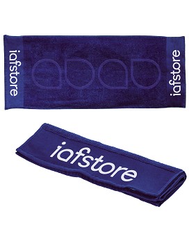 Towel IAFSTORE Jacquard cm 40 × 100 Colour: Blue - IAFSTORE