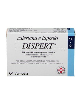 Valeriana e Luppolo Dispert 200 mg + 68 mg 20 compresse - VEMEDIA