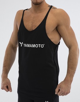 Man Tank Top Narrow Shoulder Colour: Black - YAMAMOTO OUTFIT