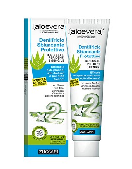 [AloeVera]2 - Whitening & Protective Toothpaste 2x100 ml - ZUCCARI