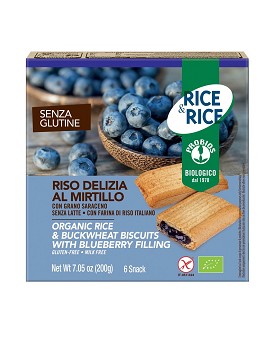 Rice & Rice - Rice Biscuits with Blueberry Filling Gluten Free 6 x 33 grams - PROBIOS