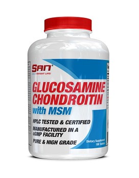 Glucosamine Chondroitin with MSM 180 comprimés - SAN NUTRITION