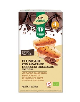 Altri Cereali - Plum Cake con Amaranto y Trocitos de Chocolate 4 plumcake de 45 gramos - PROBIOS