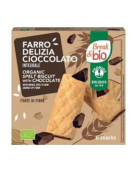 Break & Bio - Snack de Espelta rellenas de Cacao 6 snack de 30 gramos - PROBIOS