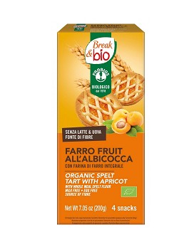 Break & Bio - Farro Fruit all'Albicocca 4 crostatine da 50 grammi - PROBIOS