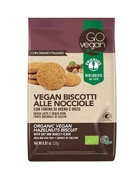 Go Vegan! - Vegan Kekse mit Haselnüssen aus Hafer-und Gerstenmehl 250 Gramm - PROBIOS