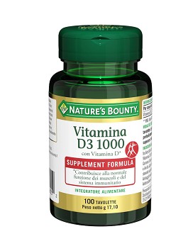 Vitamin D3-1000 100 comprimés - NATURE'S BOUNTY