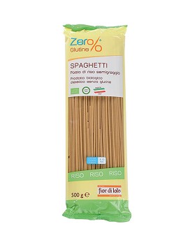 Zero% Glutine - Spaghetti di Riso Semigreggio 500 grammi - FIOR DI LOTO