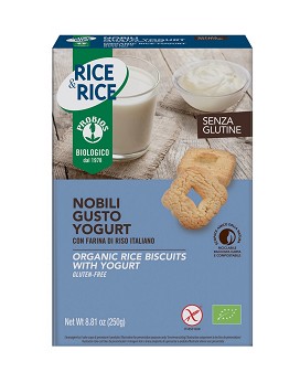 Rice & Rice - Nobili Biscuit à Base de Riz avec Yaourt 250 grammes - PROBIOS