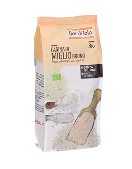 Organic Brown Millet Flour 375 grams - FIOR DI LOTO
