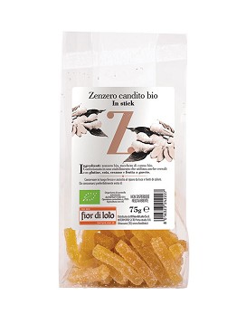 Zenzero Candito Bio in Stick 75 grammi - FIOR DI LOTO