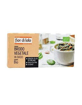 Brodo Vegetale in Dado Bio 10 dadi da 10 grammi - FIOR DI LOTO