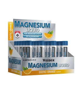 Magnesium Liquid 20 vials of 25ml - WEIDER