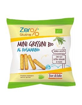 Zero% Gluten - Organic Mini Breadsticks with Rosemary 30 grams - FIOR DI LOTO