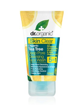 Skin Clear - Deep Pore Cleansing Face Wash - Detergente viso per pelle impura 125ml - DR. ORGANIC
