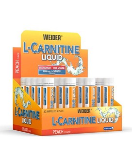 L-Carnitine Liquid 20 vials of 25ml - WEIDER