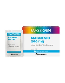 Magnesio 200mg 20 buste da 6 grammi - MASSIGEN