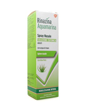 Rinazina Aquamarina Spray Nasale con Aloe Vera - Soluzione Isotonica Nebulizzazione Intensa 100ml - RINAZINA