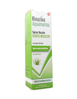Rinazina Aquamarina Spray Nasale con Aloe Vera - Soluzione Isotonica Nebulizzazione Delicata 100ml - RINAZINA