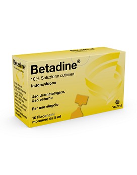 Betadine 10% Soluzione Cutanea 10 flaconcini da 5 ml - MYLAN
