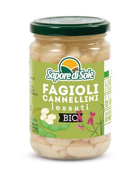 Fagioli Cannellini Lessati 300 gramos - SAPORE DI SOLE