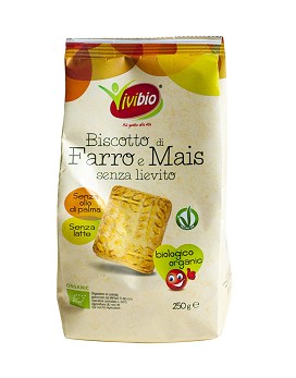 Biscotto di Farro e Mais Senza Lievito 250 gramos - VIVIBIO