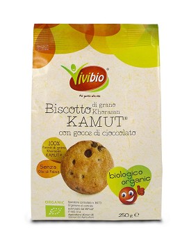 Biscotto di Grano Khorasan KAMUT® con Gocce di Cioccolato 250 grams - VIVIBIO
