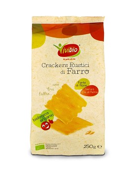 Crackers Rustici di Farro 250 gramos - VIVIBIO