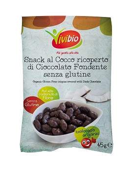 Snack al Cocco Ricoperto di Cioccolato Fondente Senza Glutine 45 grammes - VIVIBIO