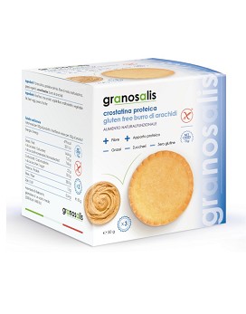 Crostatina Proteica Gluten Free Burro di Arachidi 3 x 50 g - GRANOSALIS