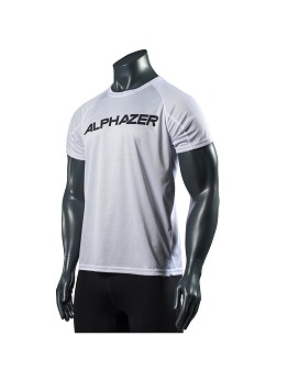 T-shirt Poliestere Uomo Farbe: Weiß - ALPHAZER OUTFIT