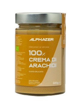 100% Crema di Arachidi Gusto Delicato 600 grams - ALPHAZER