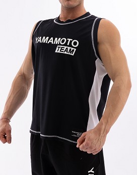 Man Tank Top Yamamoto® Team Color: Negro - YAMAMOTO OUTFIT