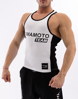 Ribbed Tank Top Yamamoto® Team Colore: Nero - YAMAMOTO OUTFIT