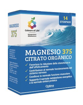 Magnesio 375 Citrato Organico 14 stickpack - OPTIMA