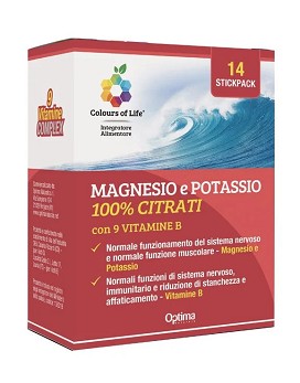 Magnesio e Potassio 100% Citrati + 9 Vitamine B 14 stickpack - OPTIMA