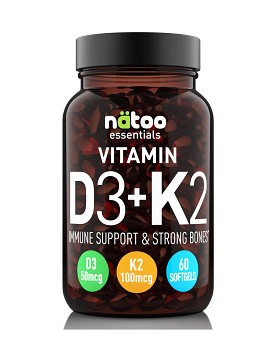 Essentials - Vitamin D3+K2 60 softgels - NATOO