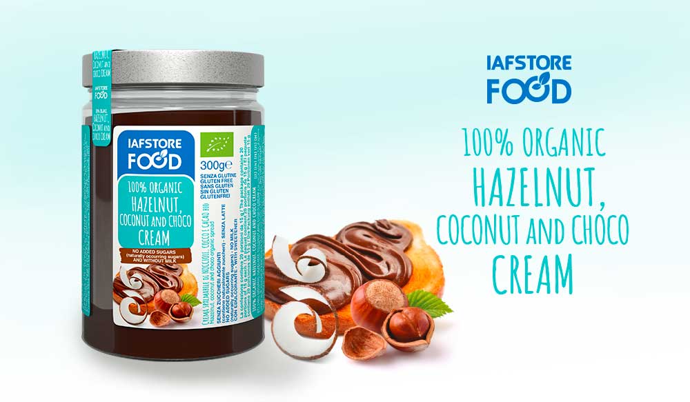 Iafstore Supplements - 100% Organic Hazelnut, Coconut And Choco Cream - IAFSTORE.COM