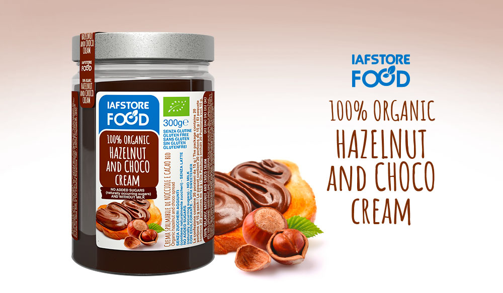 Iafstore Supplements - 100% Organic Hazelnut And Choco Cream - IAFSTORE.COM