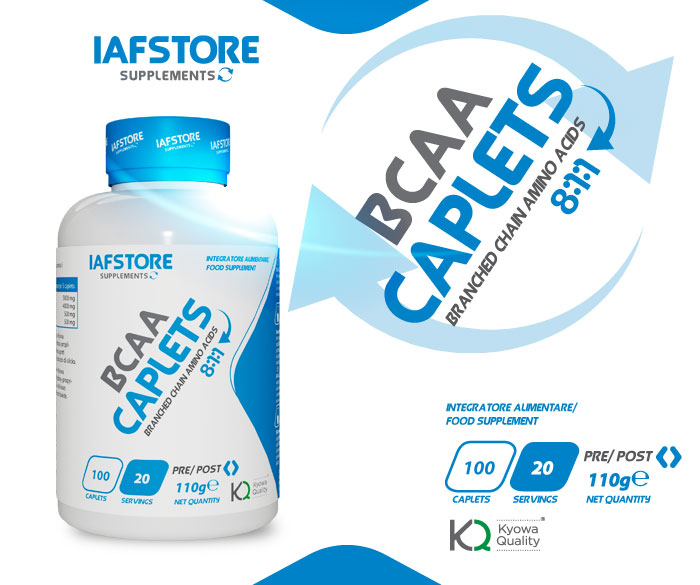 Iafstore Supplements - Bcaa Caplets 8:1:1 Kyowa® Quality - IAFSTORE.COM