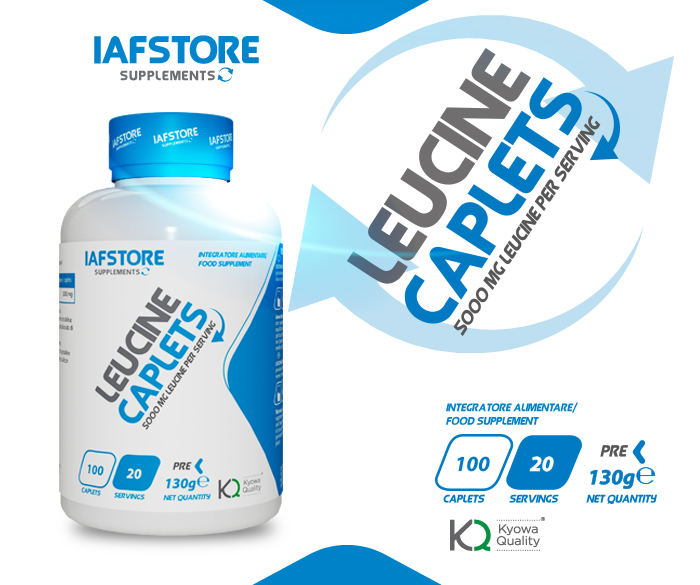 Iafstore Supplements - Leucine Caplets Kyowa® Quality - IAFSTORE.COM