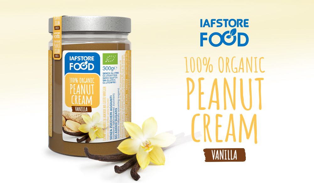 Iafstore Supplements - 100% Organic Peanut Cream Vanilla Flavoured - IAFSTORE.COM