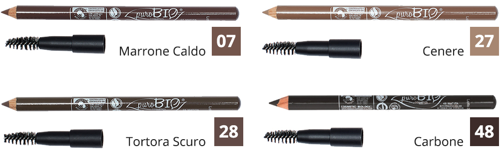 Purobio Cosmetics - Crayon à sourcils avec pinceau - IAFSTORE.COM