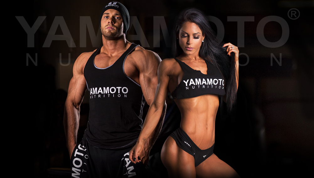 Yamamoto Nutrition - Gold - T-Shirt Collo V Donna Yamamoto - IAFSTORE.COM